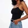 Tees & Tanks | Tees & Tanks-Dynamite Ada Bungee Jersey Cami Black