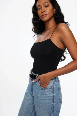 Tees & Tanks | Tees & Tanks-Dynamite Ada Bungee Jersey Cami Black