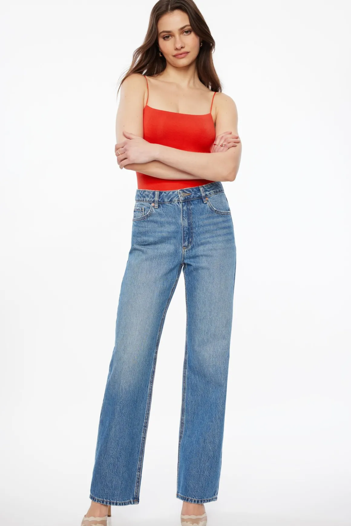 Tees & Tanks | Tees & Tanks-Dynamite Ada Bungee Jersey Cami Red