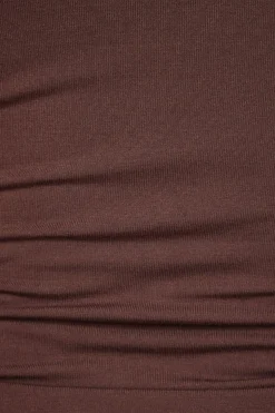 Tees & Tanks | Sleeveless Tops-Dynamite Ada Bungee Jersey Cami Brown