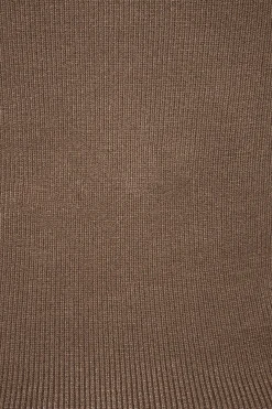 Sweaters & Cardigans | Sweaters-Dynamite Alice Off Shoulder Cardigan Brown