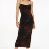 Dresses & Jumpsuits | Midi & Maxi Dresses-Dynamite Amira Mesh Maxi Dress Coral