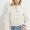 Sweaters & Cardigans | Coats & Jackets-Dynamite Anywear Scuba Bomber Jacket Brown