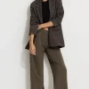 Pants | Straight Leg Pants-Dynamite Anywear Scuba Trouser Pants Brown