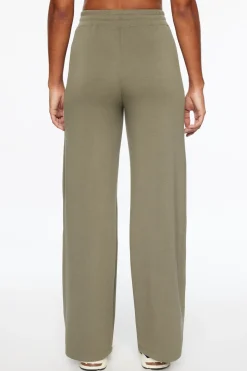 Pants | Wide Leg Pants-Dynamite Anywear Scuba Wide Leg Pants Gray