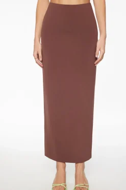 Skirts & Skorts | Skirts-Dynamite Arya Sculpt Maxi Skirt Brown