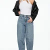 Jeans & Denim-Dynamite Blair Barrel Leg Jeans Blue