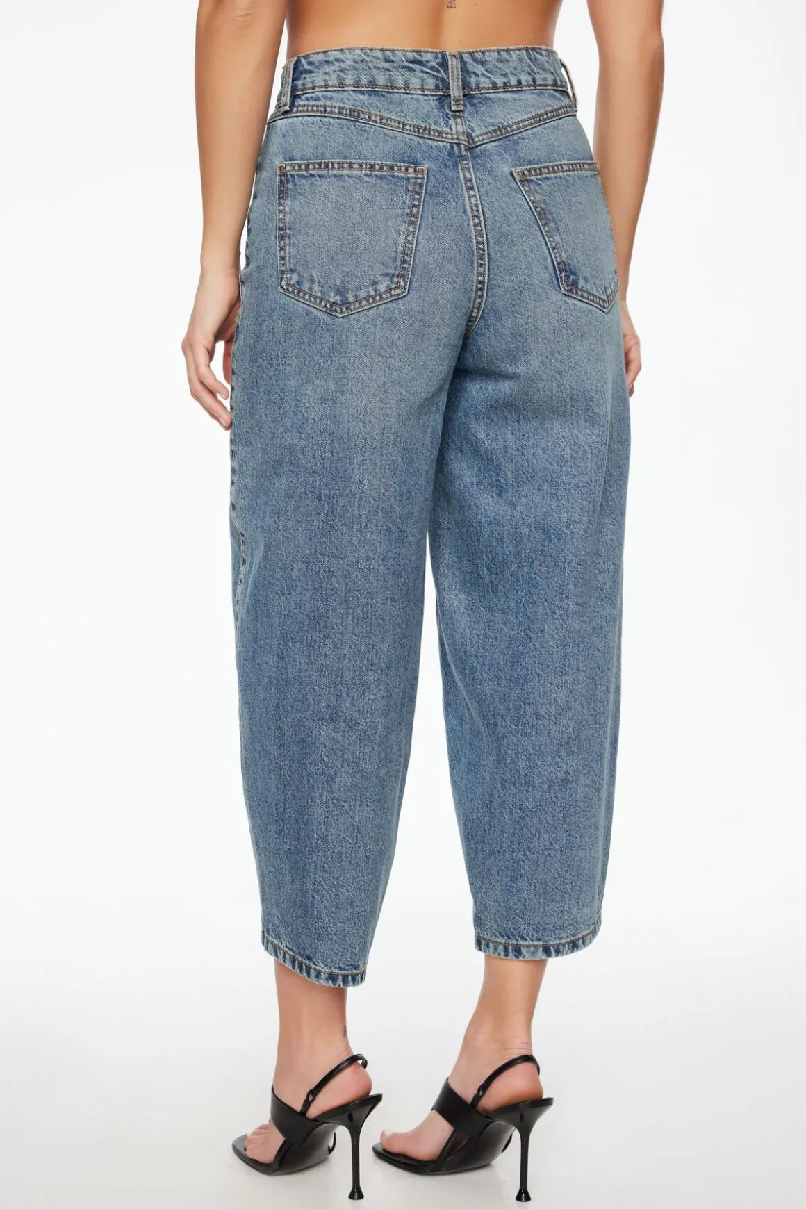 Jeans & Denim-Dynamite Blair Barrel Leg Jeans Blue