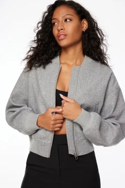 Coats & Jackets | Classic Coats-Dynamite Bomber Jacket Gray