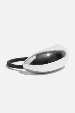 Hair Accessories-Dynamite Bubble Hair Tie Gray