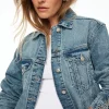 Jeans & Denim | Coats & Jackets-Dynamite Buttoned Denim Jacket Blue