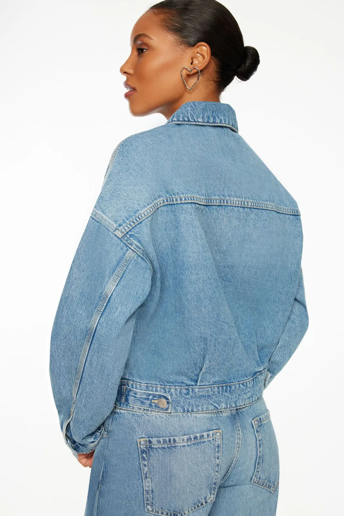 Jeans & Denim | Coats & Jackets-Dynamite Buttoned Denim Jacket Blue