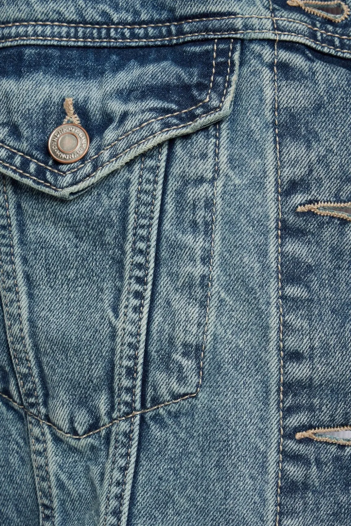 Jeans & Denim | Coats & Jackets-Dynamite Buttoned Denim Jacket Blue