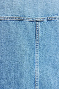 Jeans & Denim | Coats & Jackets-Dynamite Buttoned Denim Shirt Blue