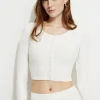 Sweaters & Cardigans | Online Exclusives-Dynamite Cable Knit Cardigan White