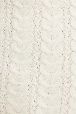 Skirts & Skorts | Online Exclusives-Dynamite Cable Knit Mini Skirt White