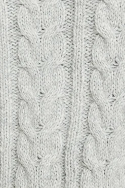 Sweaters & Cardigans | Online Exclusives-Dynamite Cable Knit Mock Neck Sweater Gray