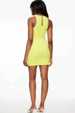 Dresses & Jumpsuits | Mini Dresses-Dynamite Carrie Crew Neck Mini Dress Green