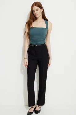 Tees & Tanks | Tees & Tanks-Dynamite Cherry Bolero Tank Top Green