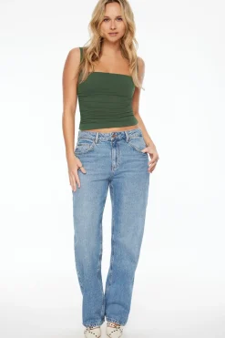 Tees & Tanks | Tees & Tanks-Dynamite Cherry Bolero Tank Top Green