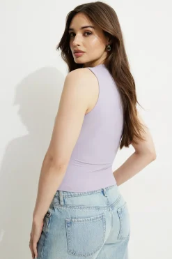 Tees & Tanks | Online Exclusives-Dynamite Cherry Bolero Tank Top Purple