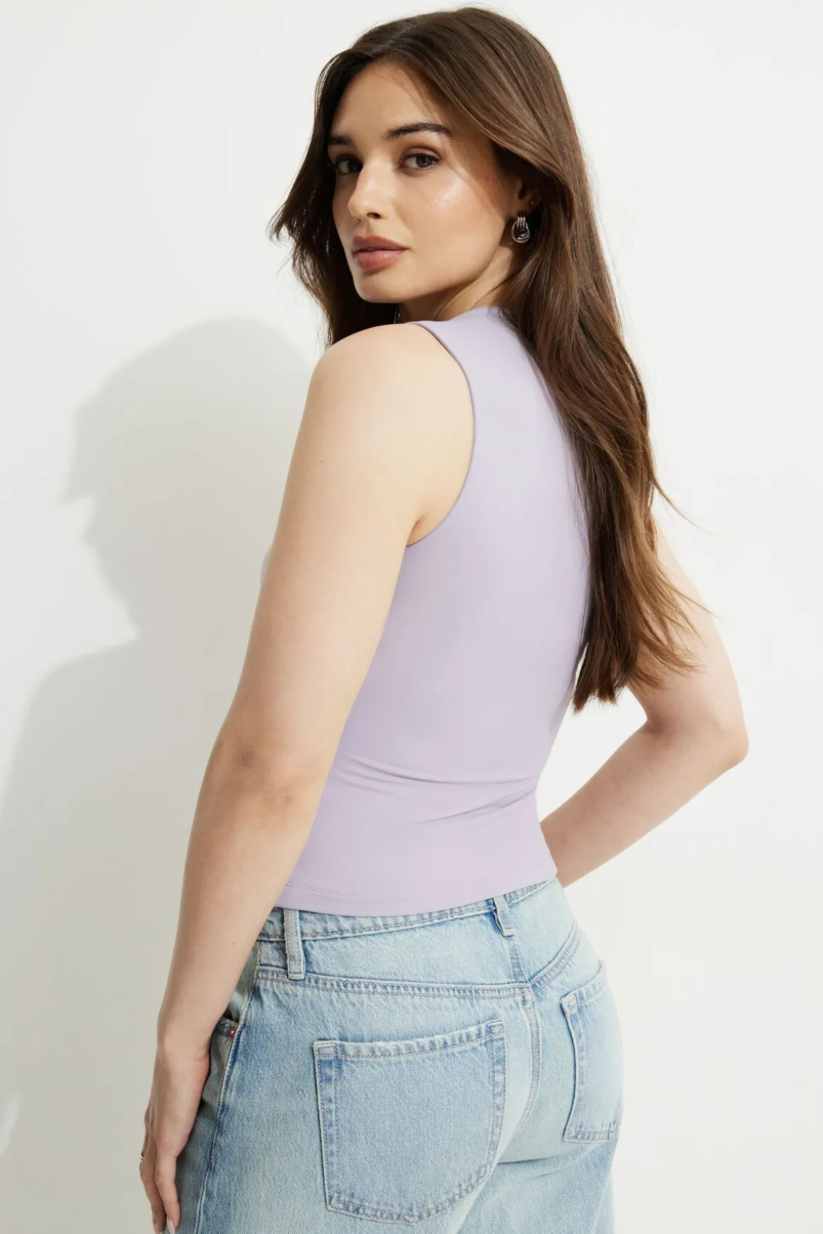Tees & Tanks | Online Exclusives-Dynamite Cherry Bolero Tank Top Purple