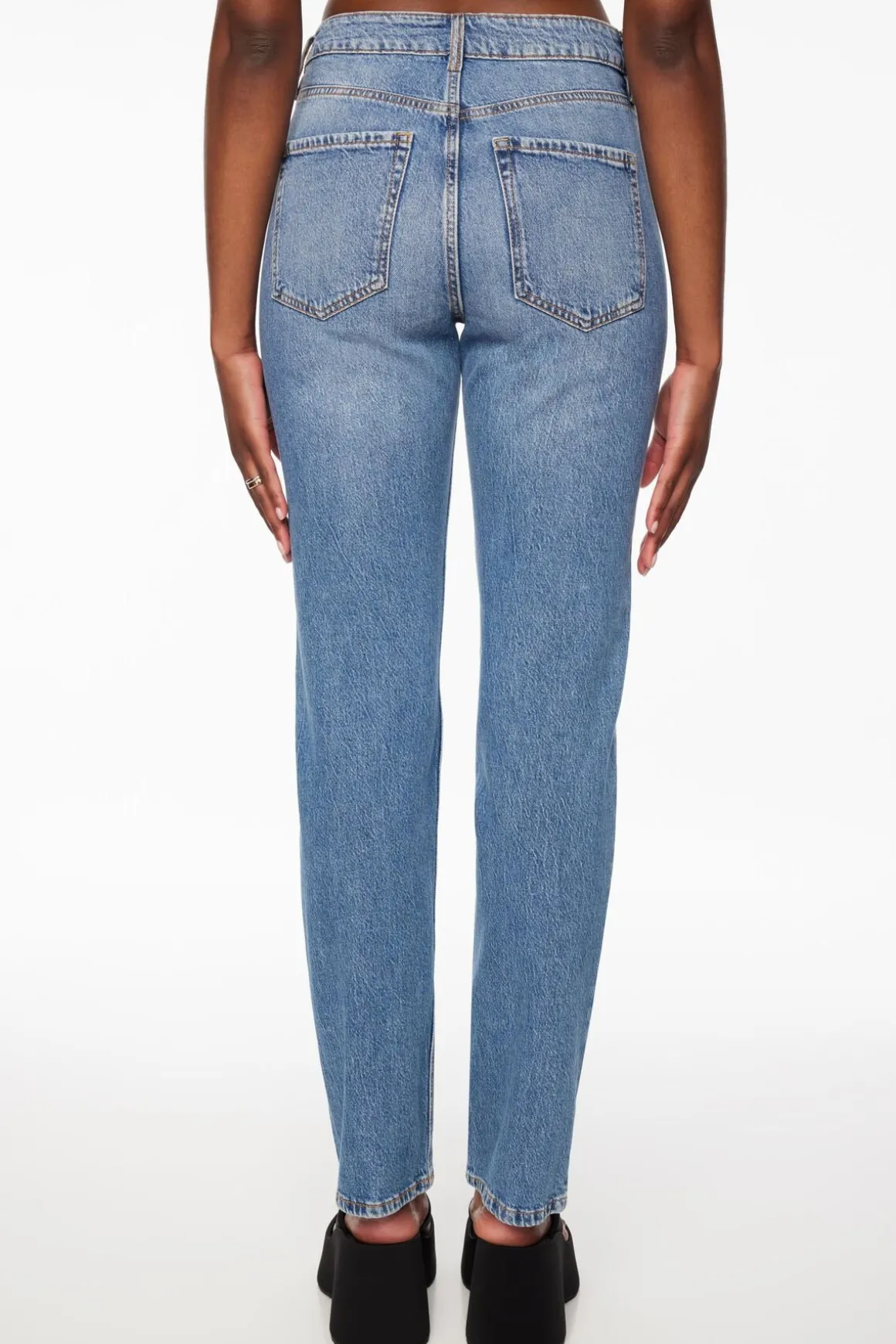 Jeans & Denim-Dynamite Chiara Slim Straight Jeans Blue