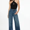 Jeans & Denim-Dynamite Chloe Ultra Wide Leg Jeans Blue
