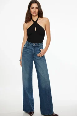 Jeans & Denim-Dynamite Chloe Ultra Wide Leg Jeans Blue