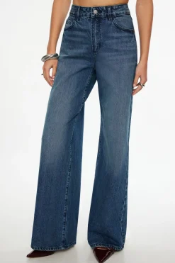 Jeans & Denim-Dynamite Chloe Ultra Wide Leg Jeans Blue