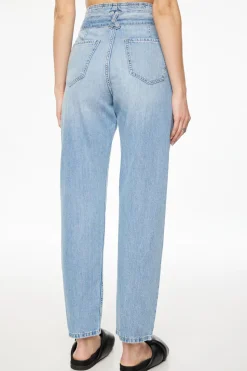 Jeans & Denim-Dynamite Claudia Lightweight Paper Bag Mom Jeans Blue