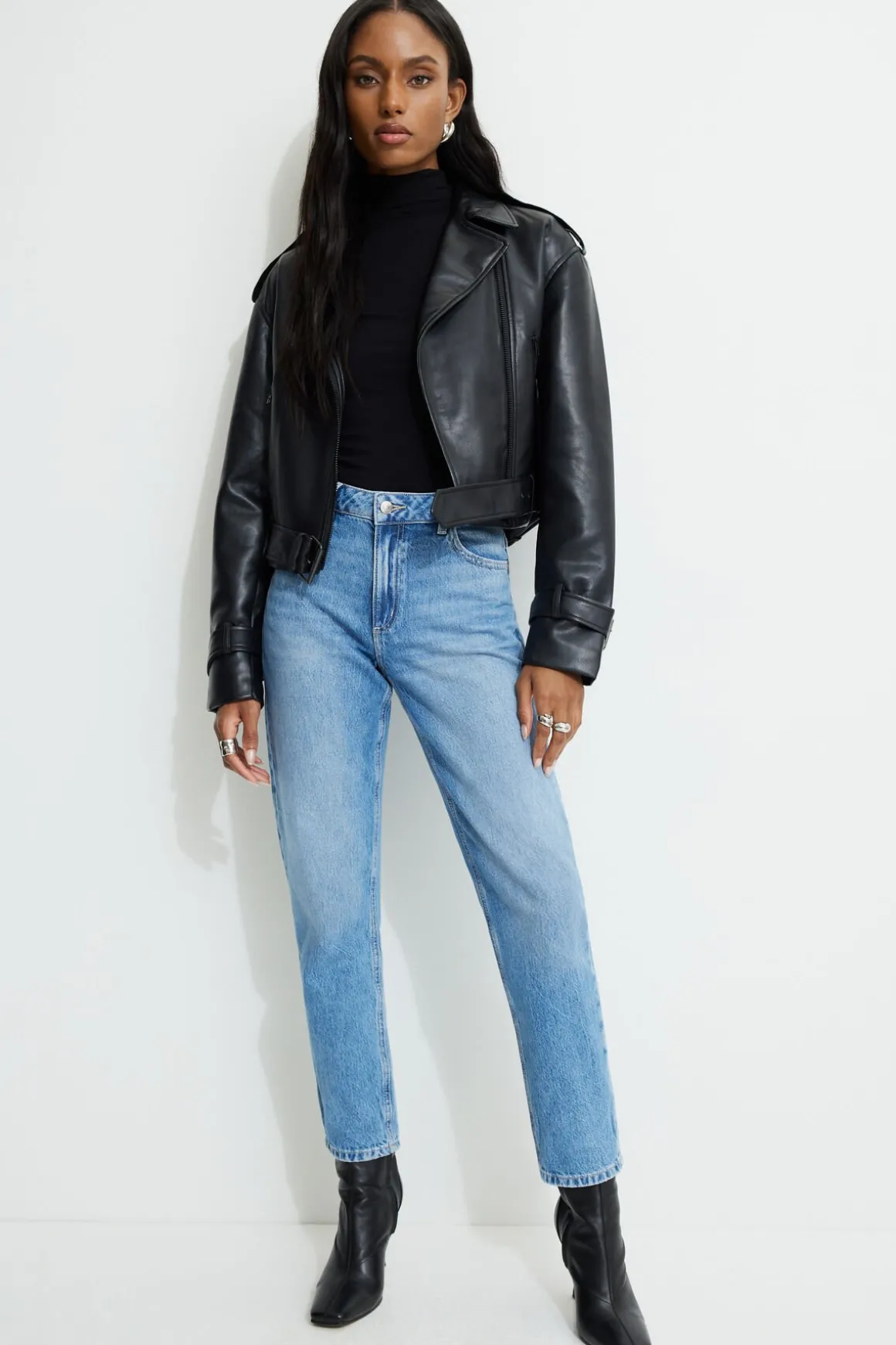 Jeans & Denim | Bestsellers-Dynamite Claudia Mom Jeans Blue