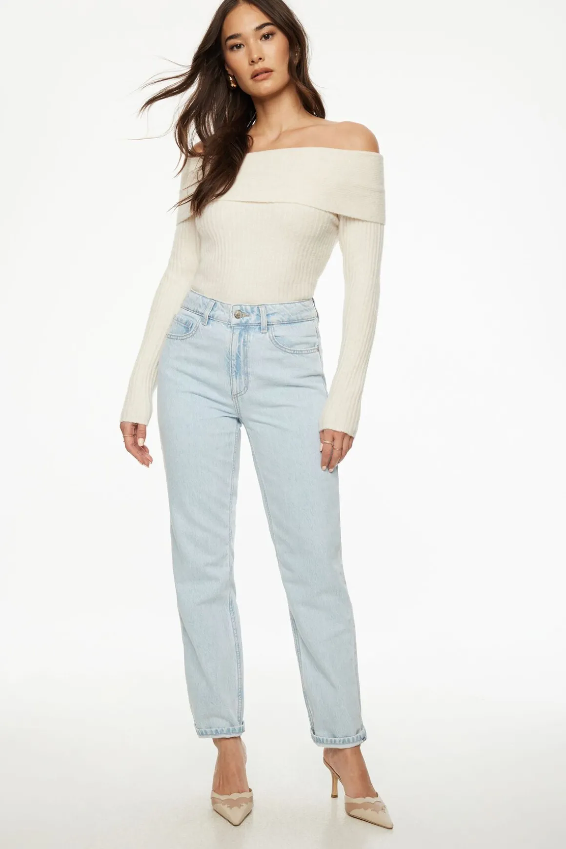 Jeans & Denim | Bestsellers-Dynamite Claudia Mom Jeans Blue