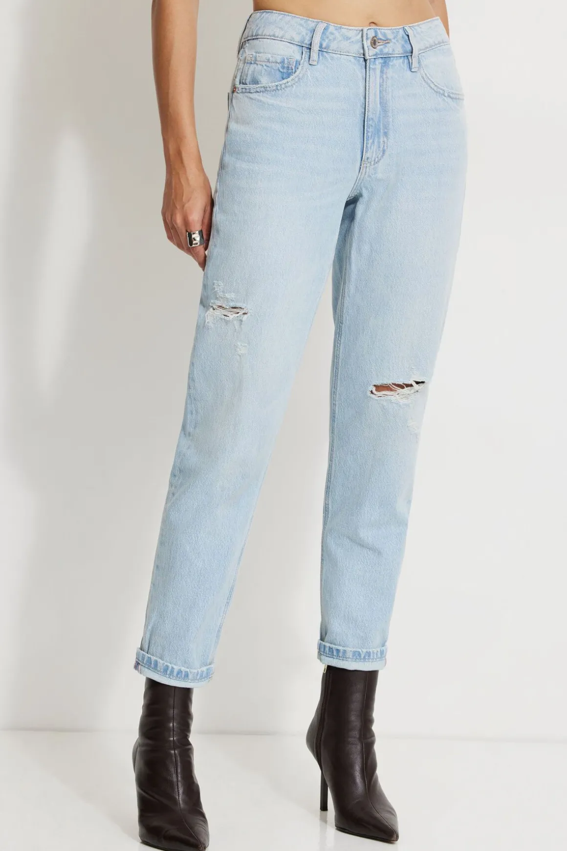 Jeans & Denim-Dynamite Claudia Mom Jeans Blue