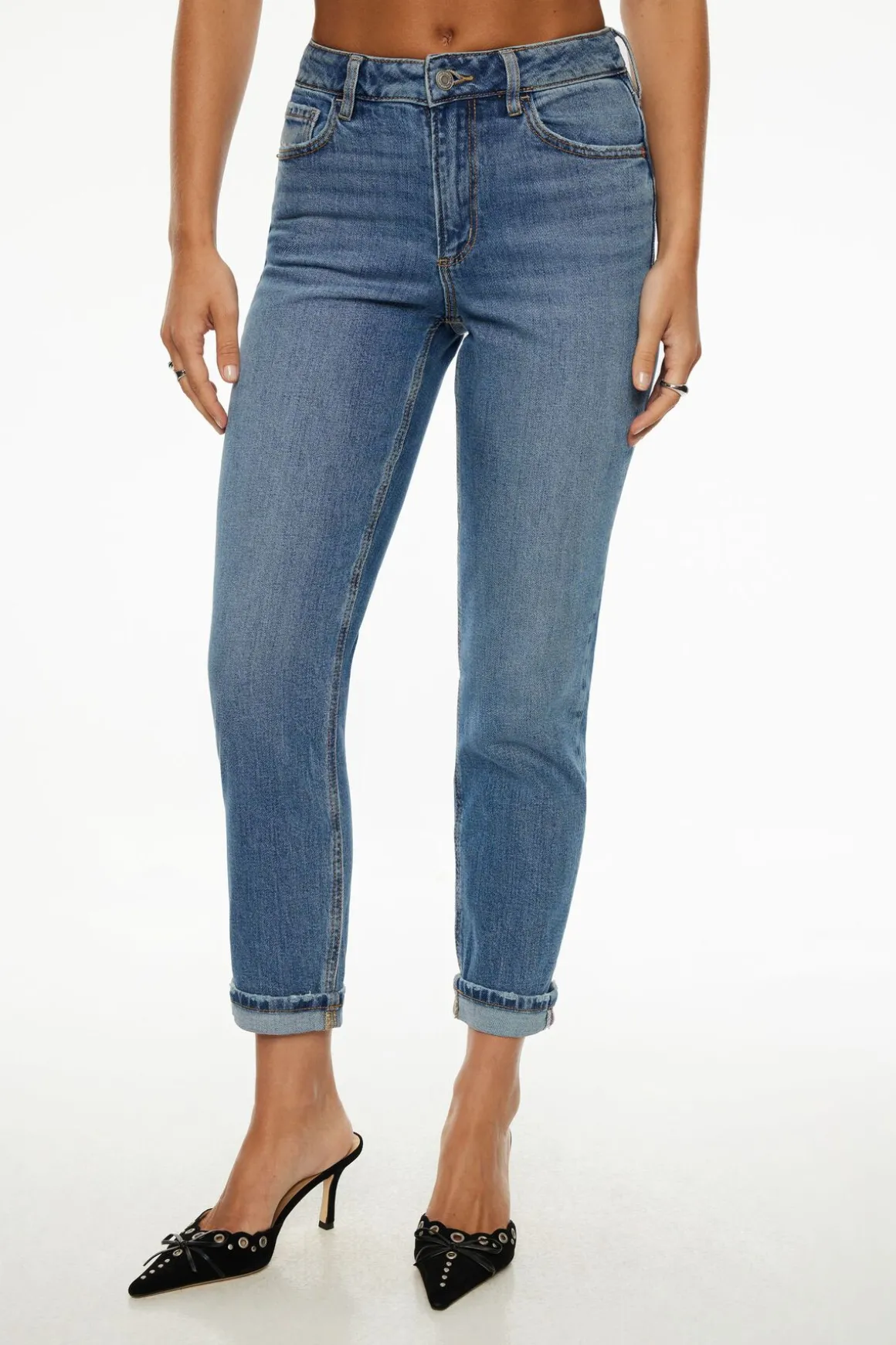 Jeans & Denim-Dynamite Claudia Mom Jeans Blue