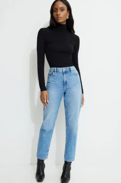 Jeans & Denim | Bestsellers-Dynamite Claudia Mom Jeans Blue