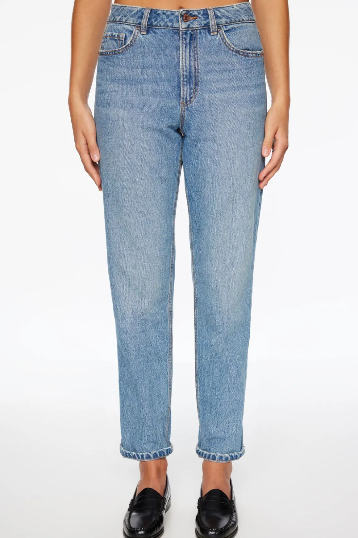 Jeans & Denim | Short & Long Lengths-Dynamite Claudia Mom Jeans Blue