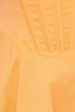 Dresses & Jumpsuits | Mini Dresses-Dynamite Corset Flare Mini Dress Orange