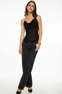 Blouses & Tops | Blouses & Tops-Dynamite Cowl Neck Cami Blouse Black