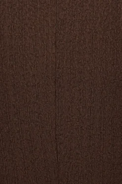 Dresses & Jumpsuits | Mini Dresses-Dynamite Crewneck Textured Mini Dress Brown