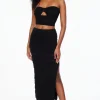 Skirts & Skorts-Dynamite Crocheted Open Stitch Midi Skirt Black