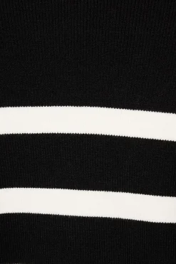 Sweaters & Cardigans | Sweaters-Dynamite Cropped Polo Sweater Black