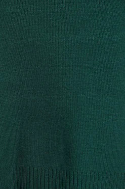Sweaters & Cardigans | Sweaters-Dynamite Cropped Turtleneck Sweater Green