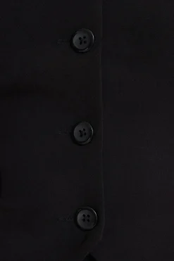 Blazers & Vests | Vests-Dynamite Cross Front Vest Black