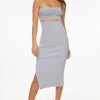 Dresses & Jumpsuits | Midi & Maxi Dresses-Dynamite Cutout Midi Tube Dress Blue
