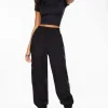 Pants-Dynamite Daria Utility Jogger Pants Black