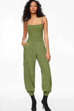 Pants-Dynamite Daria Utility Jogger Pants Green