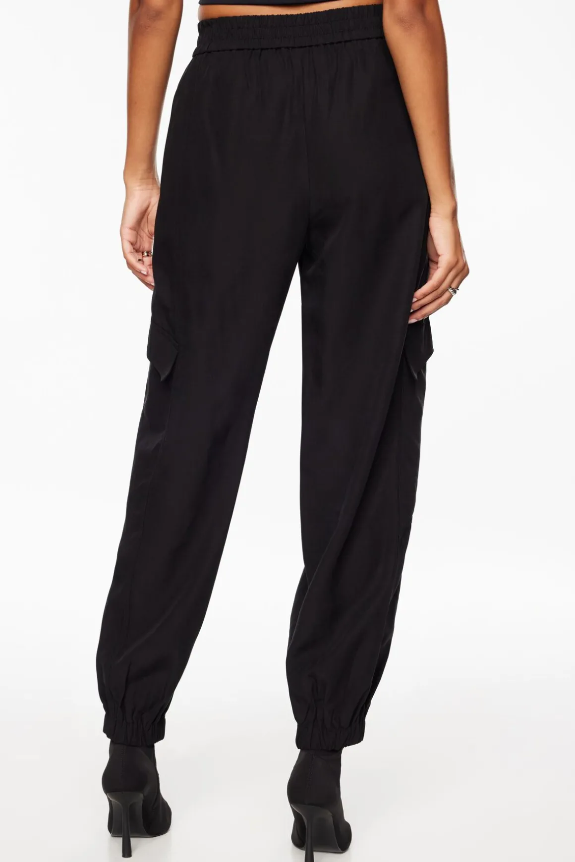 Pants-Dynamite Daria Utility Jogger Pants Black