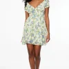 Dresses & Jumpsuits | Mini Dresses-Dynamite Delphine Smocked Mini Dress Blue