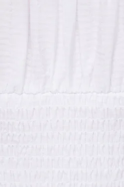 Dresses & Jumpsuits | Mini Dresses-Dynamite Delphine Smocked Mini Dress White